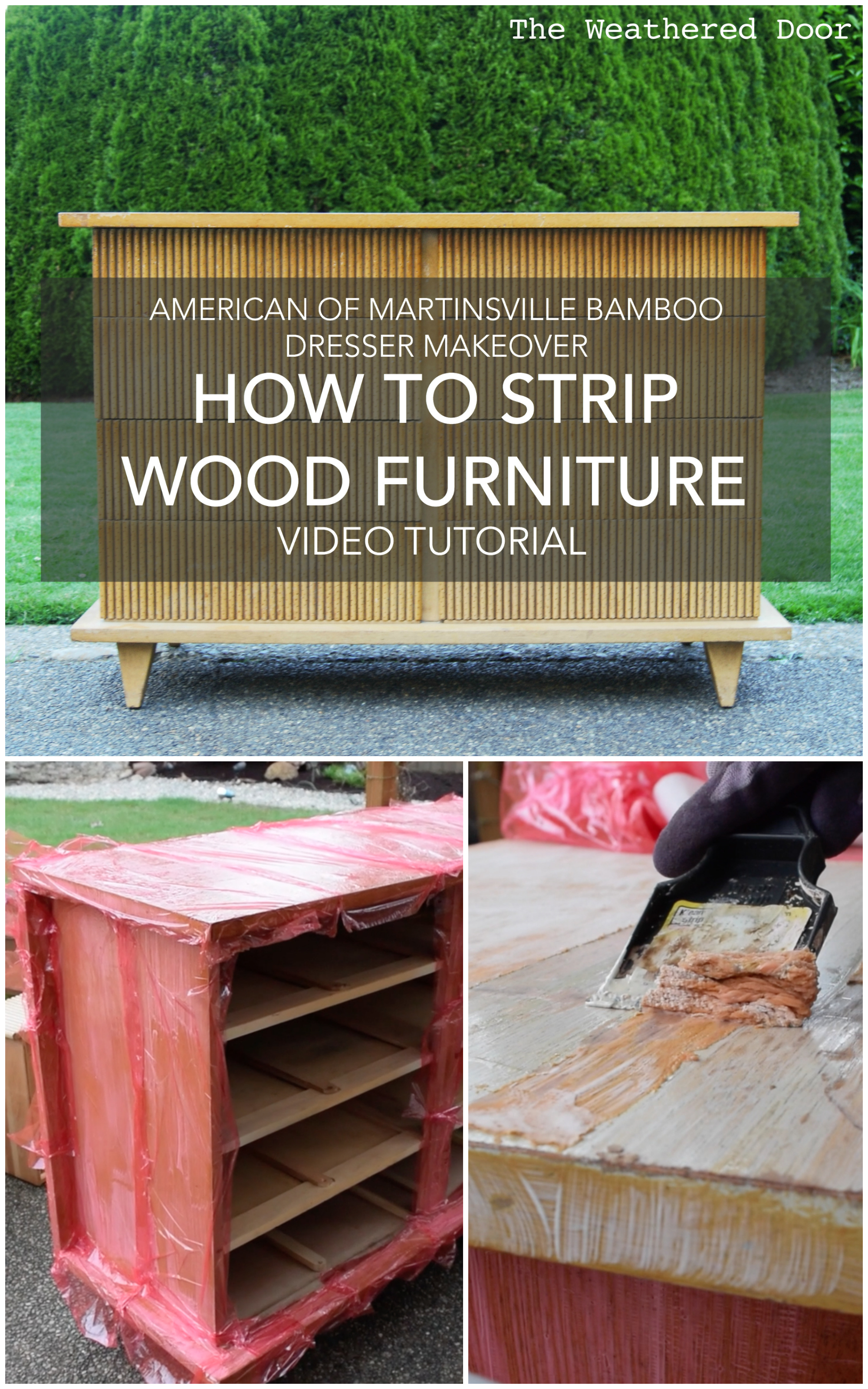 How To Strip Painted Or Stained Wood Furniture Diy Video Tutorial